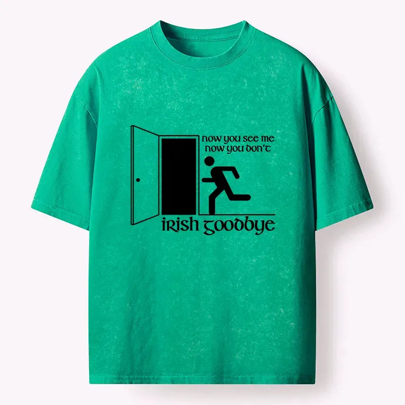 Kyoto-Lion Irish Goodbye Exit Washed T-Shirt