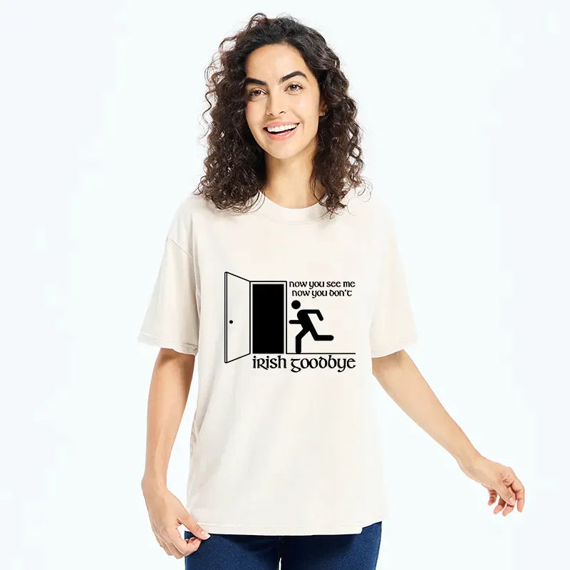 Kyoto-Lion Irish Goodbye Exit Washed T-Shirt