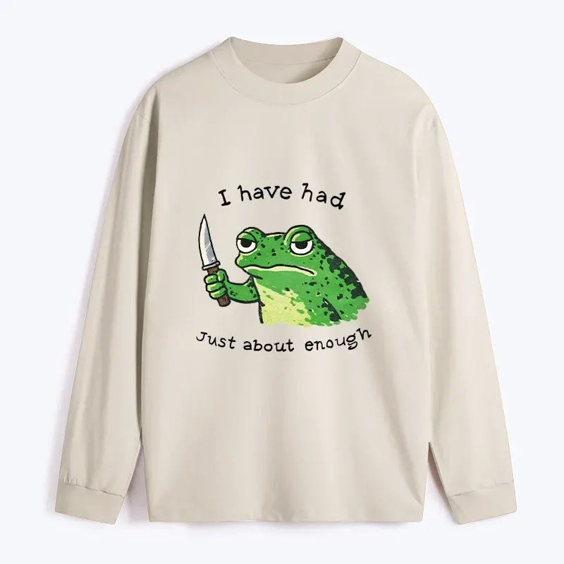 Kyoto-Lion Impatient Frog Classic Long Sleeve T-Shirt