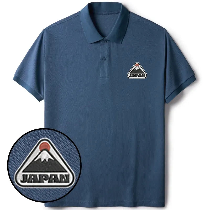 Kyoto-Lion Mount Fuji Polo Shirt on Sale