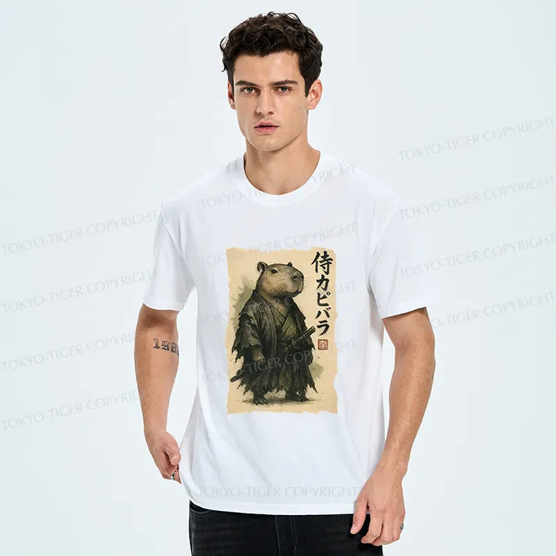 Kyoto-Lion Capybara Samurai Classic T-Shirt