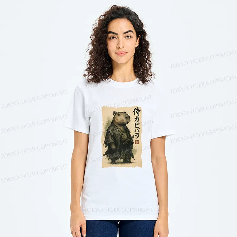 Kyoto-Lion Capybara Samurai Classic T-Shirt