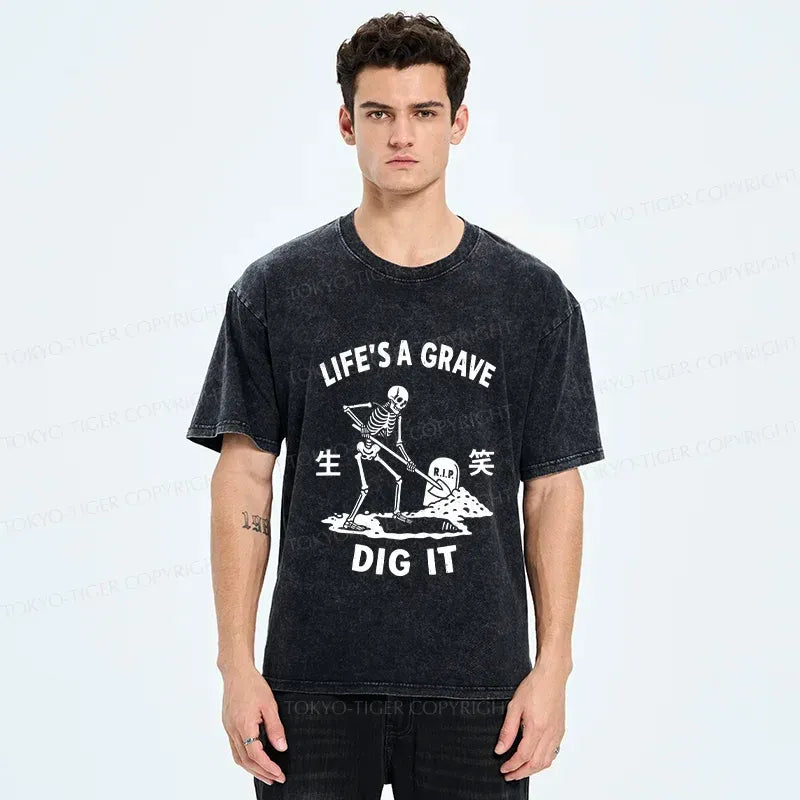 Kyoto-Lion Digging Graves T-Shirt Best Seller