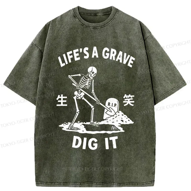 Kyoto-Lion Digging Graves T-Shirt Best Seller