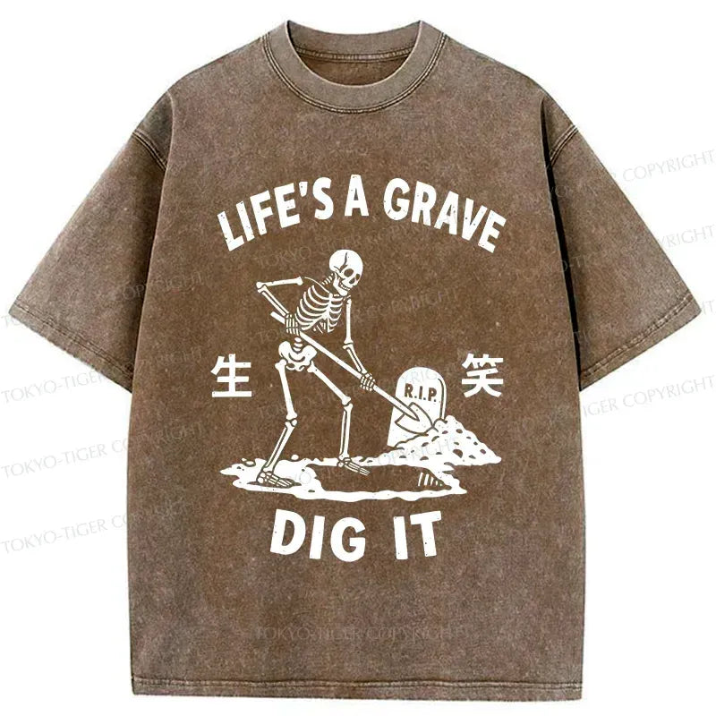 Kyoto-Lion Digging Graves T-Shirt Best Seller