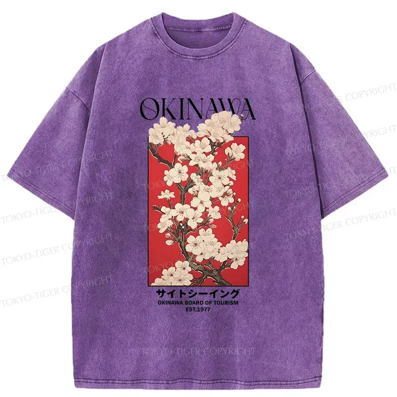 Unisex Cotton T-Shirt with Sakura Print Deal