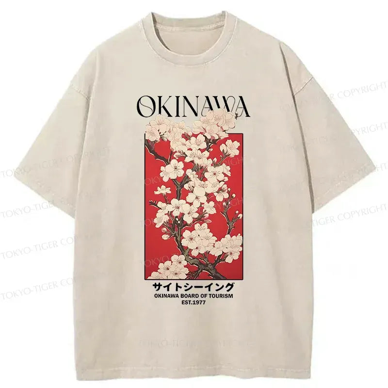 Unisex Cotton T-Shirt with Sakura Print Deal