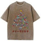 unisex japanese streetwear christmas t-shirt
