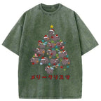 kyoto lion moo deng christmas tree tee