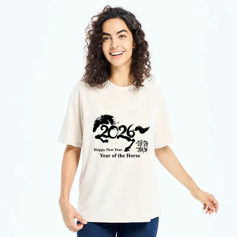Japanese Washed T-Shirt for Daily Wear