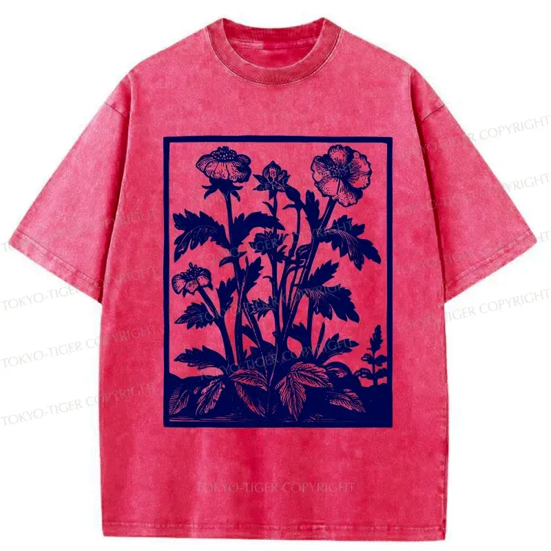 Vintage Japanese Plants Washed T-Shirt