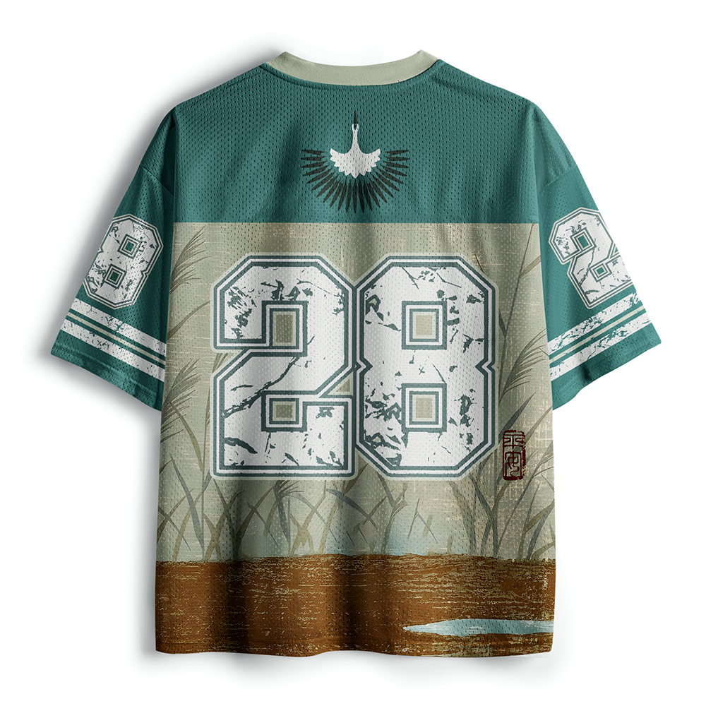 Kyoto-Lion Shirasagi & Reed Mesh Jersey