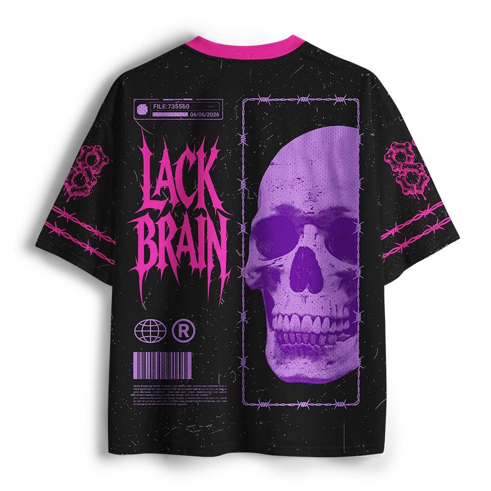 Unisex Skull Mesh Jersey for Streetwear