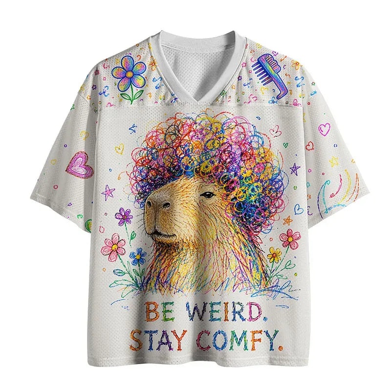 Kyoto-Lion Cute Capybaras Mesh Jersey