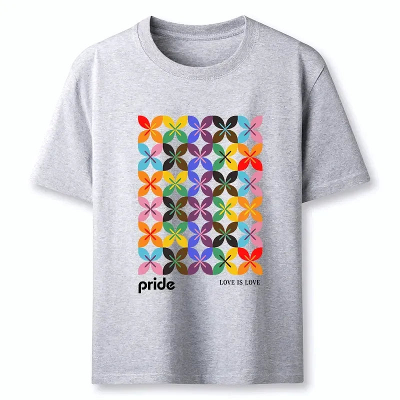 Kyoto-Lion Pride Geometric Flower Pattern Classic T-Shirt