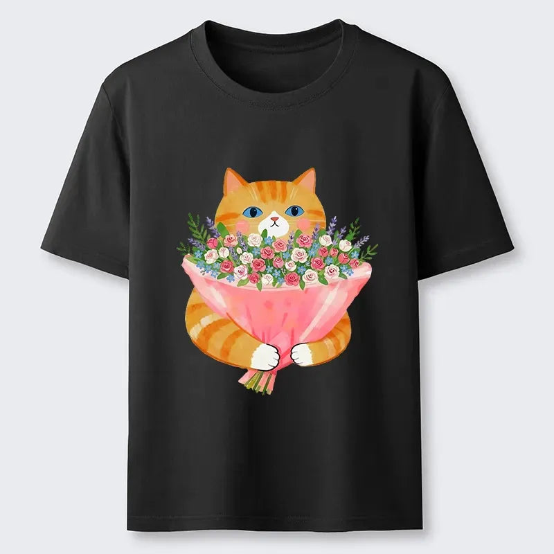 Cat Lover Gift Idea Japanese Vintage Tee