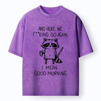 Vintage Japanese Raccoon T-Shirt Gift for Him