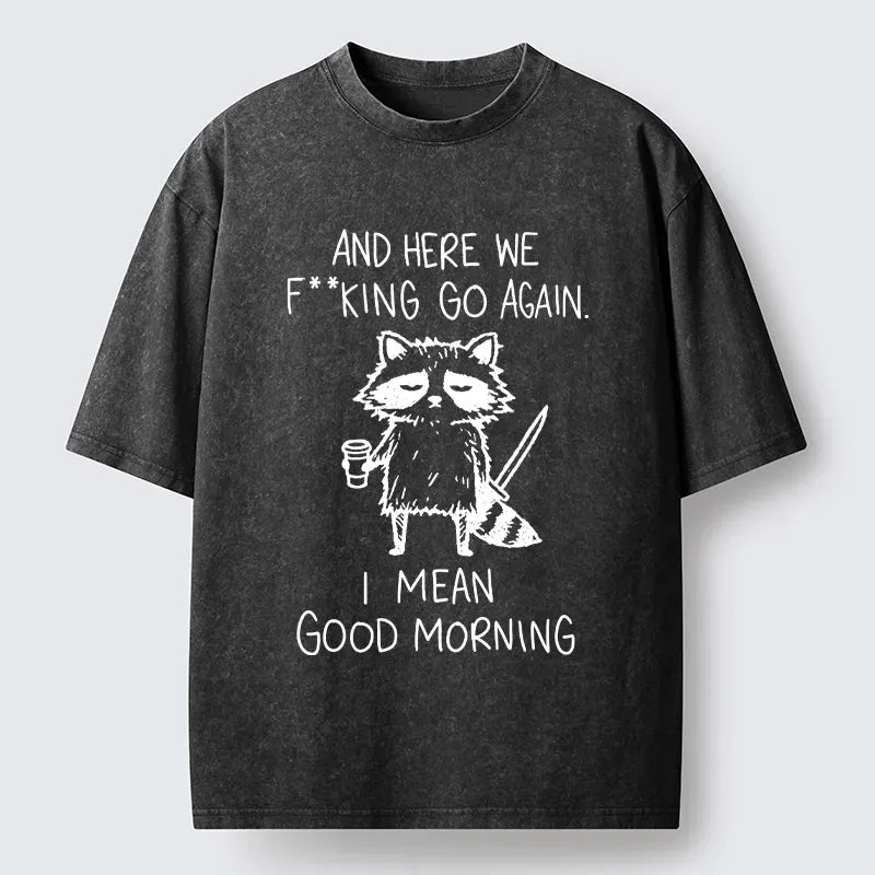 Vintage Japanese Raccoon T-Shirt Gift for Him