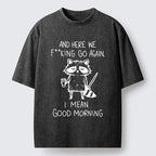 Vintage Japanese Raccoon T-Shirt Gift for Him