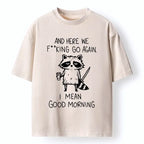 Japanese Raccoon Washed Unisex T-Shirt