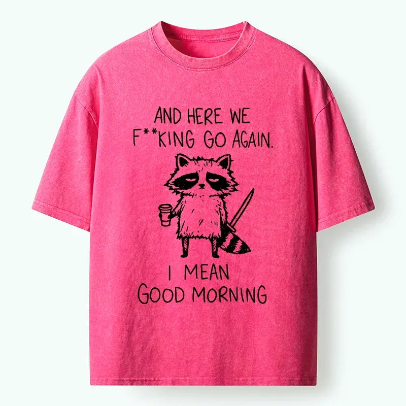 Vintage Japanese Raccoon T-Shirt Gift for Him