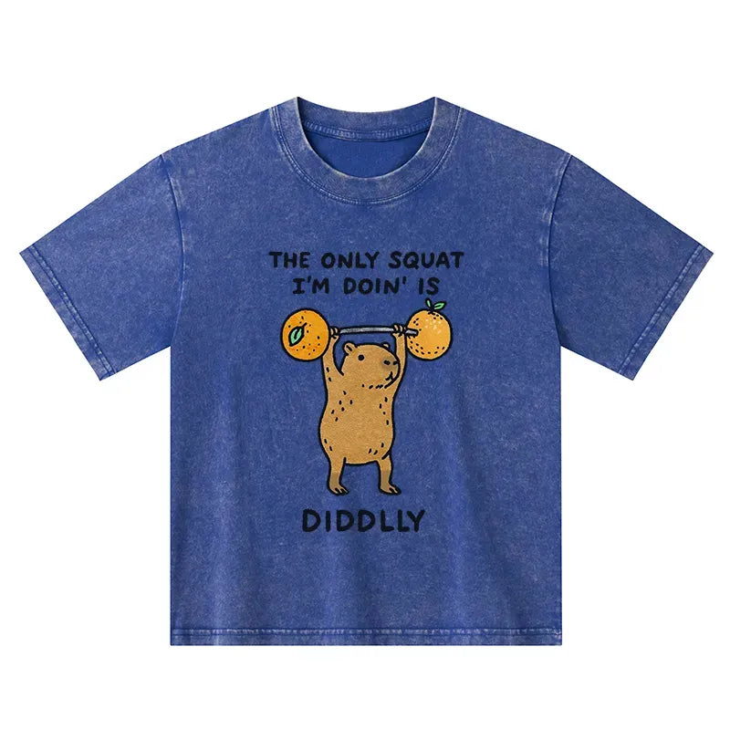 japanese capybara kids t-shirt for daily wear
