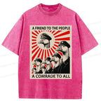Kyoto-Lion Comrade Goose Washed T-Shirt