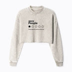 Kyoto-Lion Washed Crop Sweatshirt for Women