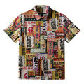 Kyoto-Lion Tokyo Street Signs Orange Button-up Shirt