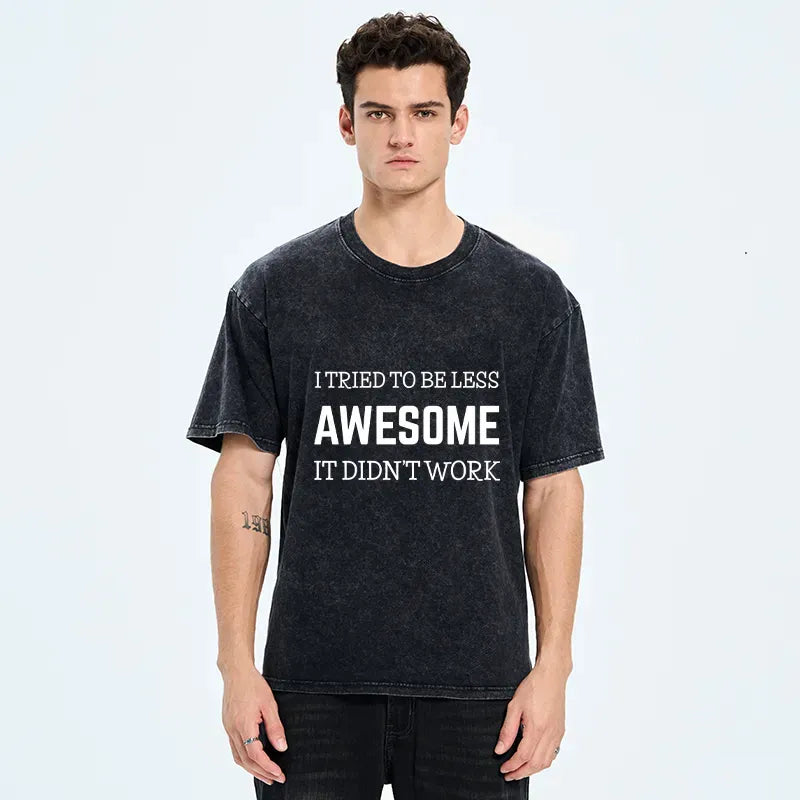 Japanese Washed T-Shirt for Daily Wear