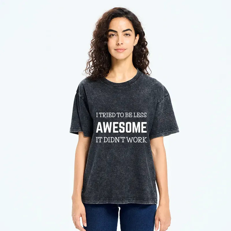 Japanese Washed T-Shirt for Daily Wear