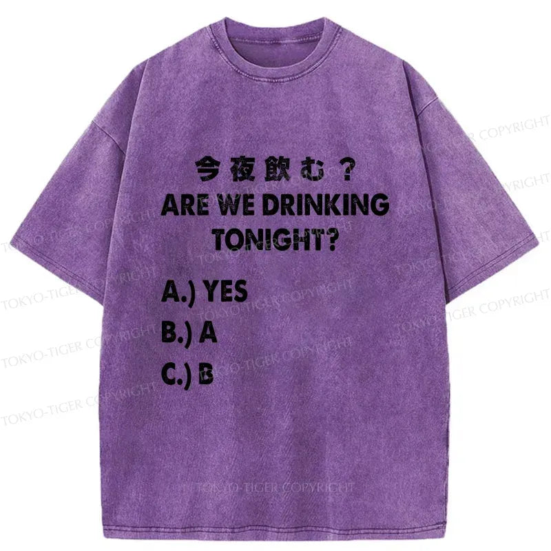 Japanese Vintage Washed T-Shirt for Daily Wear