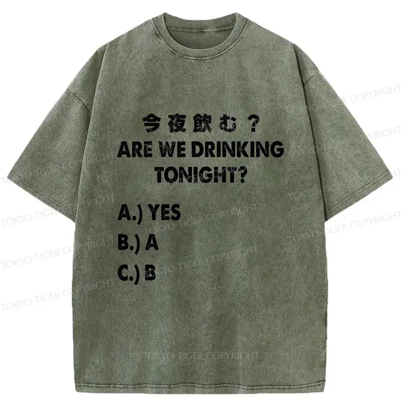 Japanese Vintage Washed T-Shirt for Daily Wear