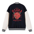 Kyoto-Lion Drunken Octopus Japan Embroidery Varsity Jacket