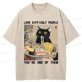 Japanese Cat Ramen T-Shirt for Summer