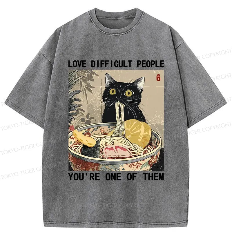 Unisex Cat Ramen T-Shirt Gift Idea