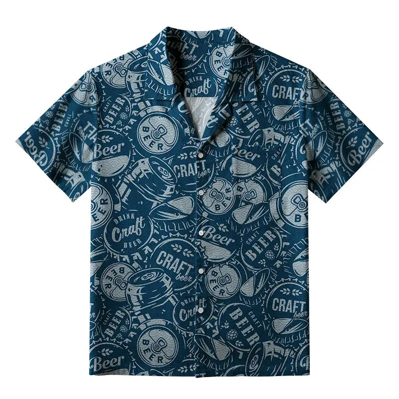 Japanese Aloha Shirt for Summer Festivals