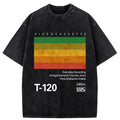 Japanese retro VHS T-shirt for daily wear