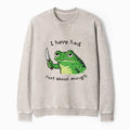impatient frog unisex sweatshirt for streetwear