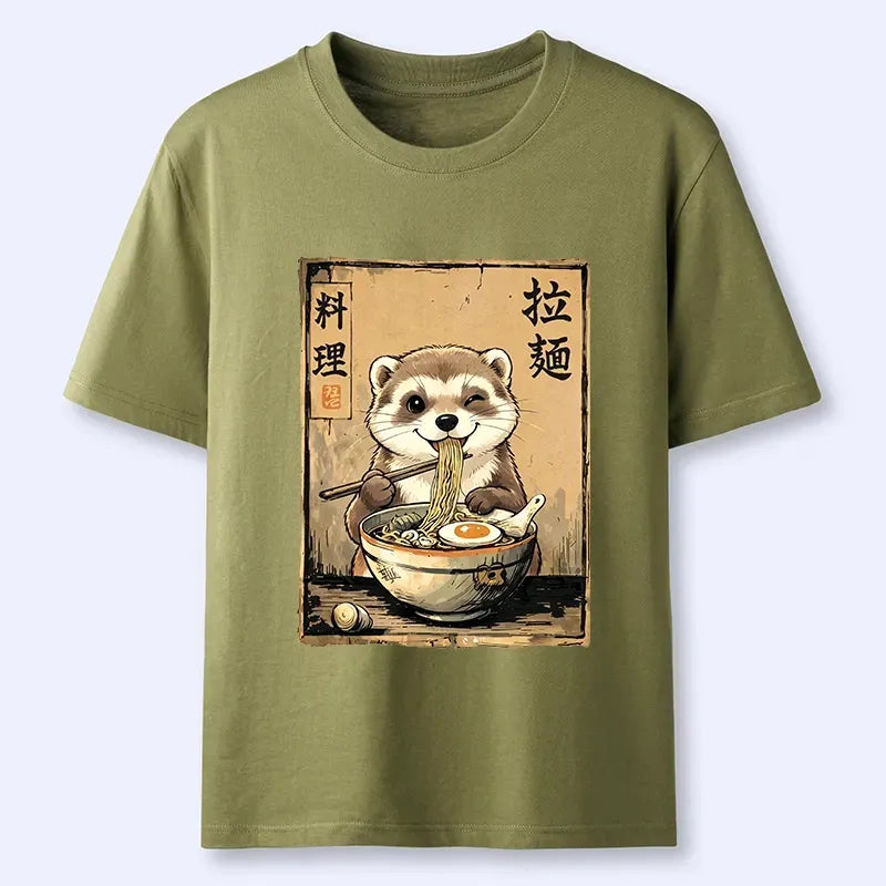 Japanese Vintage Ferret T-Shirt Best Seller