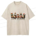 Kyoto-Lion Christmas Sheep Washed T-Shirt