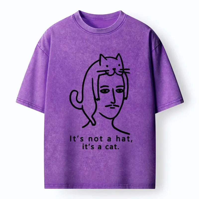 Japanese Cat Washed T-Shirt for Cosplay