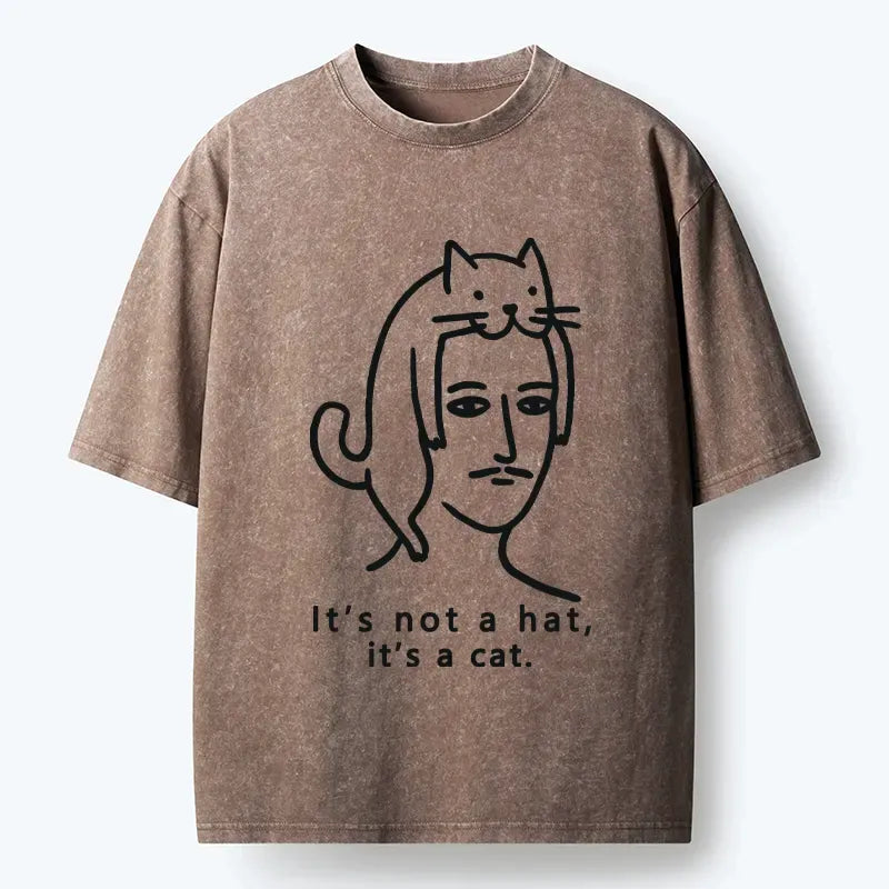 Kyoto-Lion Not Hat It¡¯s A Cat Washed T-Shirt