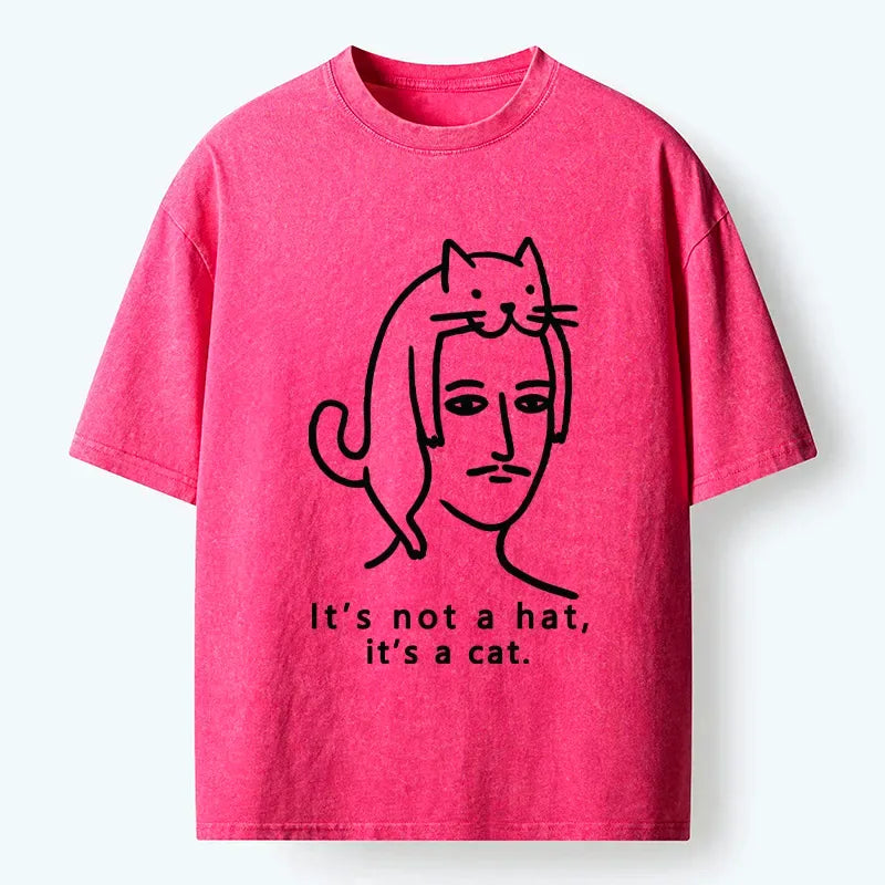 Japanese Cat Washed T-Shirt for Cosplay