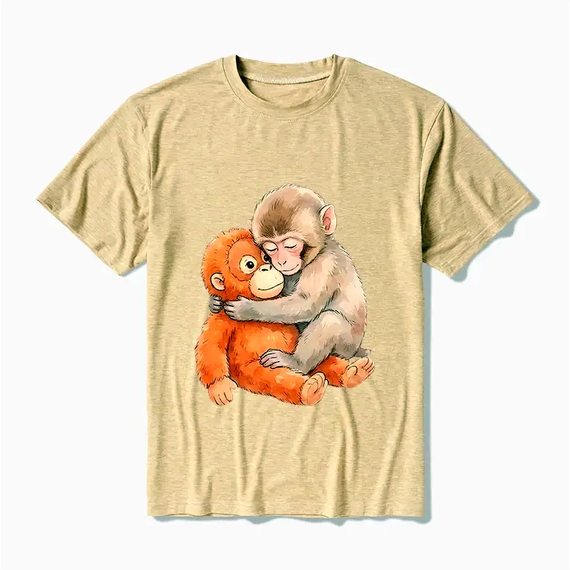 Kyoto-Lion Poor Punch Cotton Blend T-Shirt