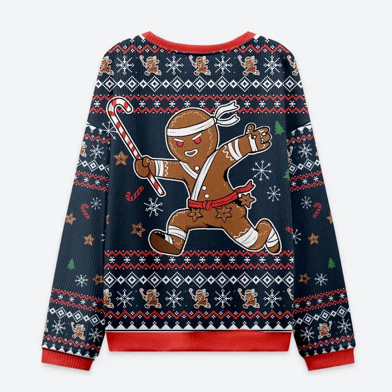 samurai ugly Christmas sweater free shipping
