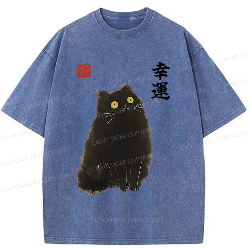 vintage washed cat tee on sale