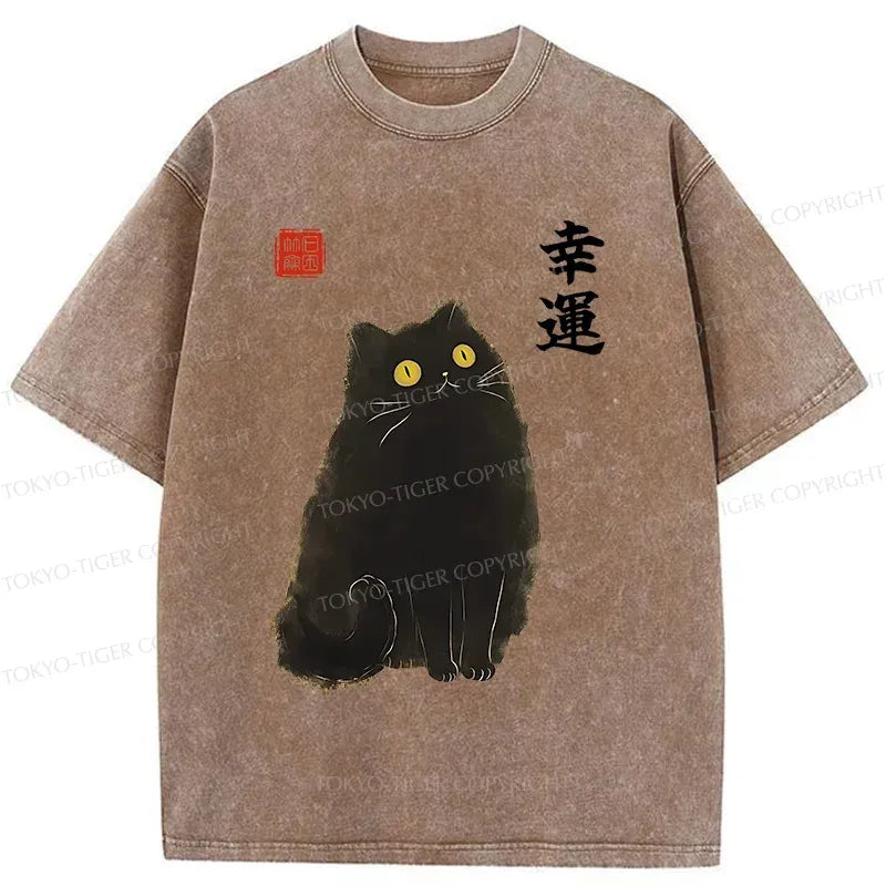 unisex Japanese cat shirt gift idea