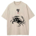 Japanese Washed T-Shirt for Streetwear