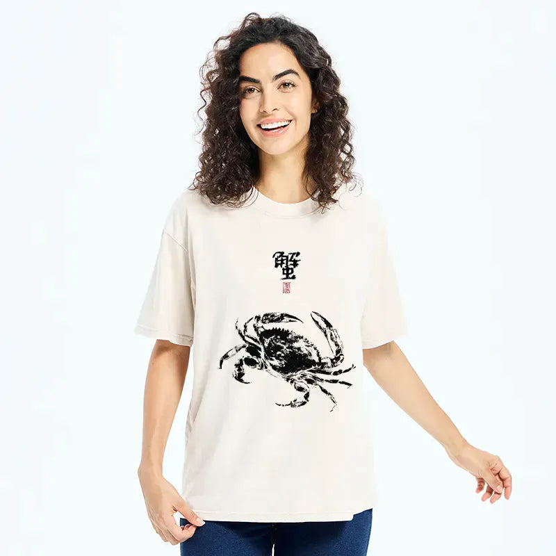Kyoto-Lion The Kani Washed T-Shirt